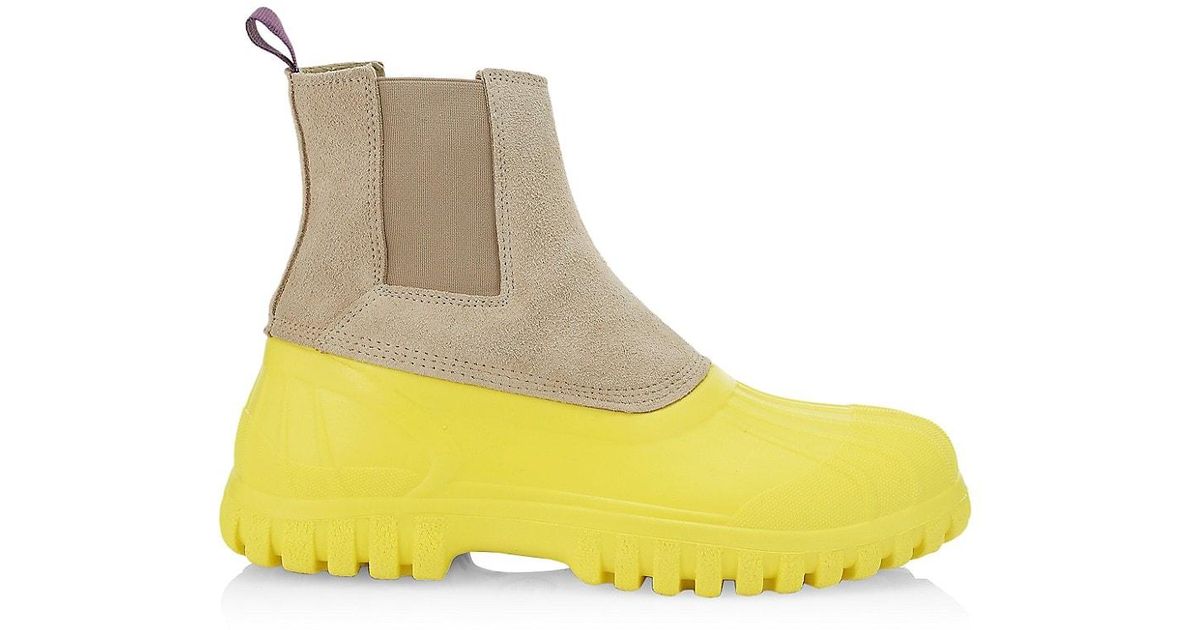 Diemme Balbi Suede & Rubber Boots in Sand Suede (Yellow) for Men Lyst