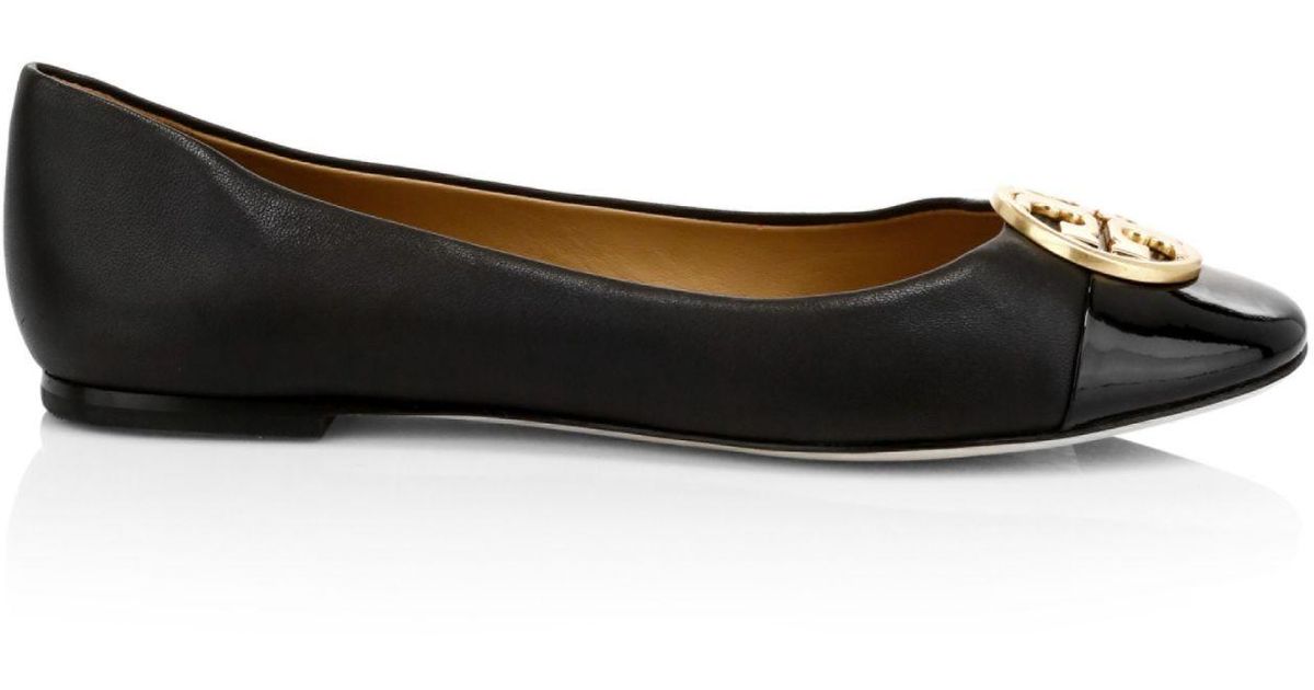 chelsea cap toe ballet flat tory burch