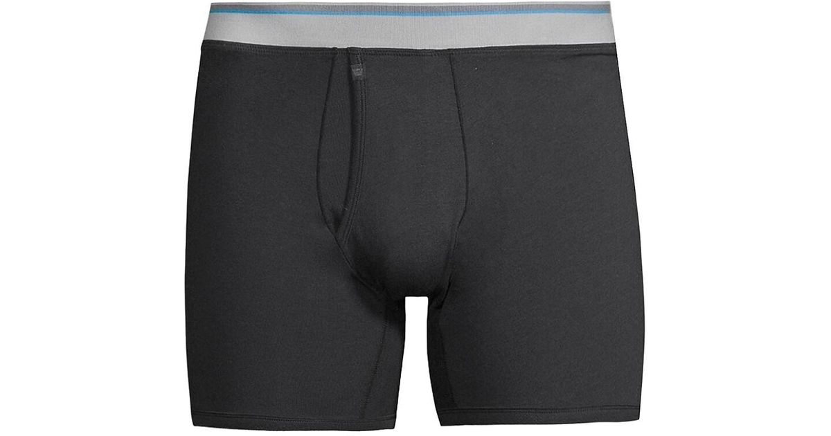 Mack Weldon Cotton 18hour Jersey Boxer Briefs in Black for Men Lyst