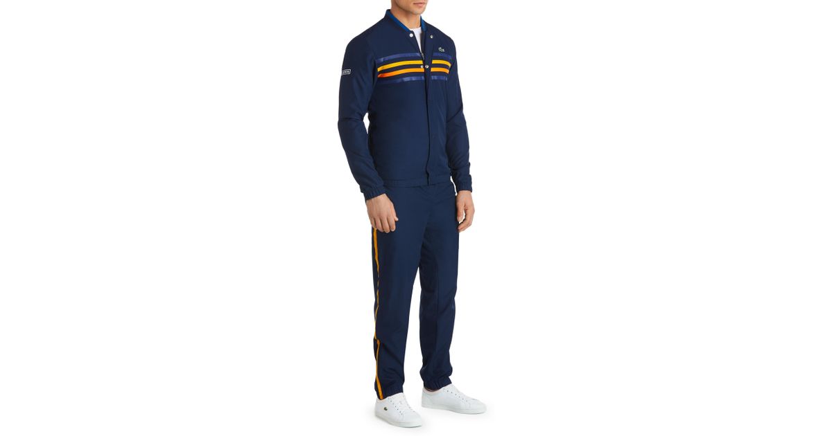 navy lacoste tracksuit