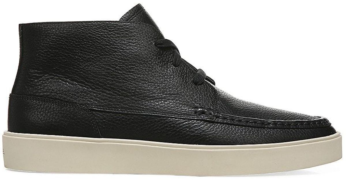 Vince Leather Oxford Chukka Boots in Black for Men Lyst