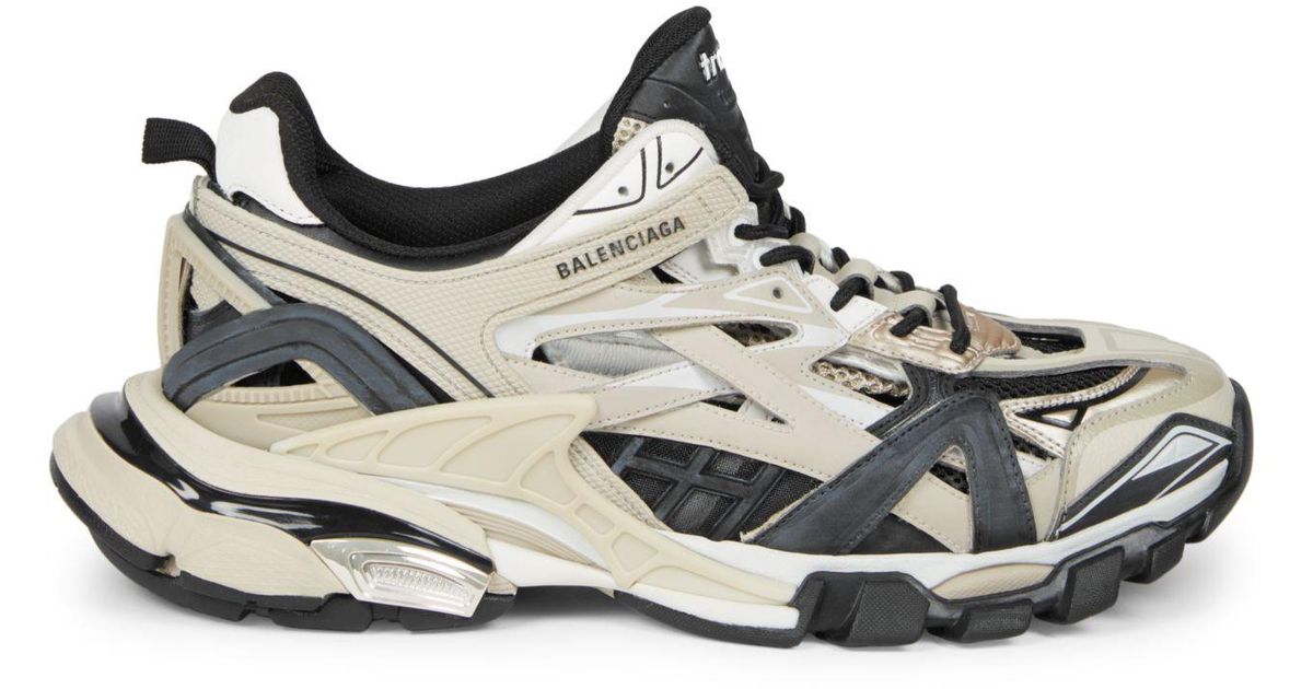 Balenciaga Synthetic Track 2 Sneakers in Beige Black (Black) for Men - Lyst
