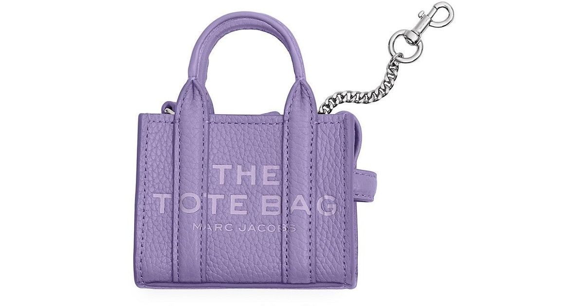Marc Jacobs The Nano Tote Charm in Purple | Lyst