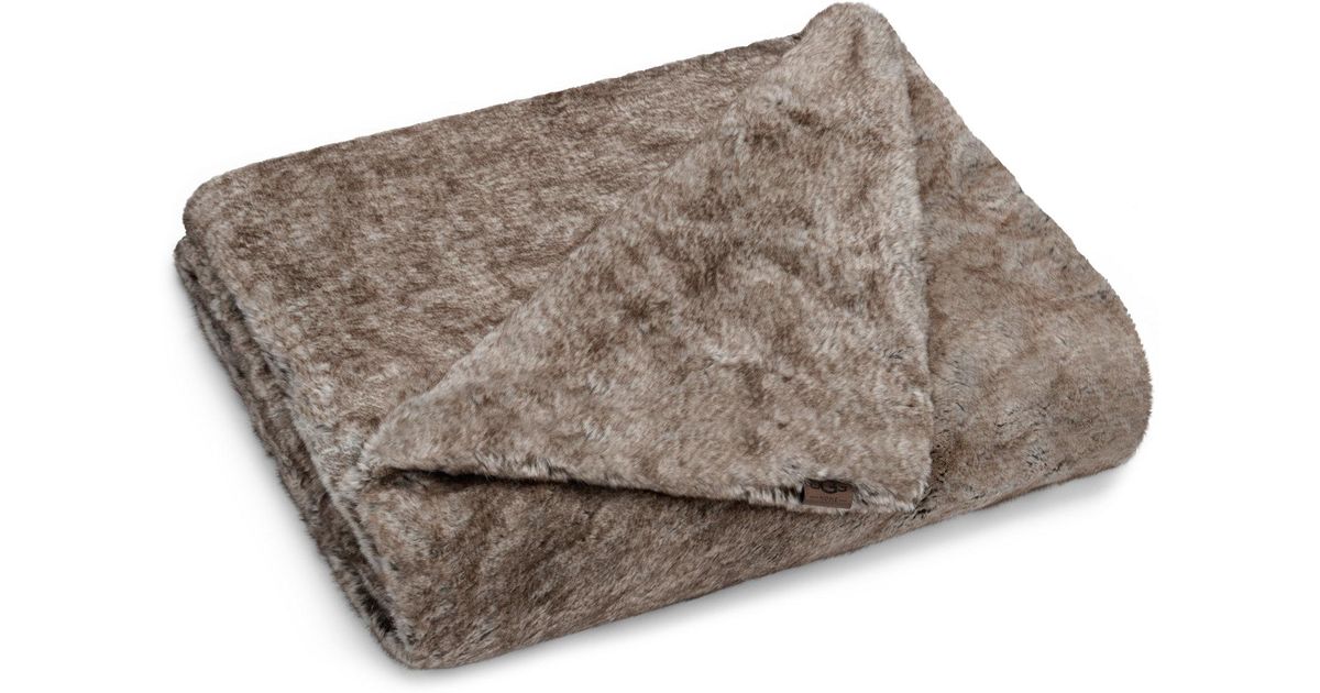 UGG Dream Faux Fur Throw Lyst