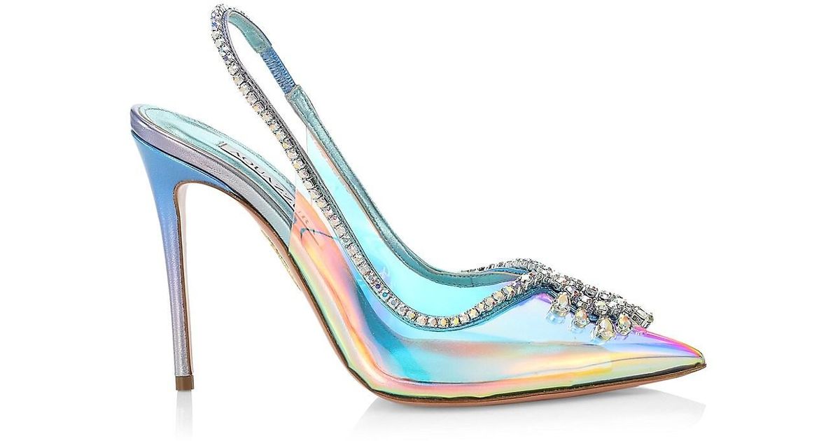 aquazzura pvc heels