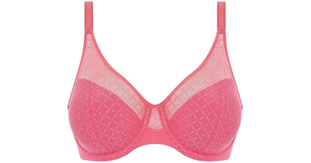 Chantelle Norah Chic Fullcoverage Lace Bra in Pink Lyst