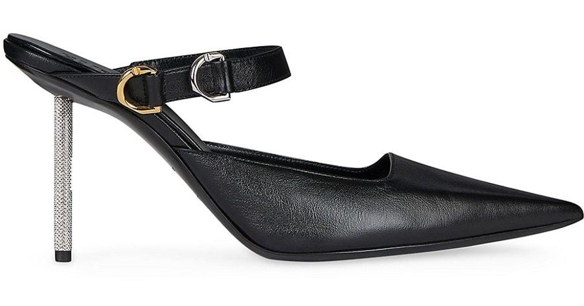 Givenchy Voyou Slingbacks In Leather in Black | Lyst