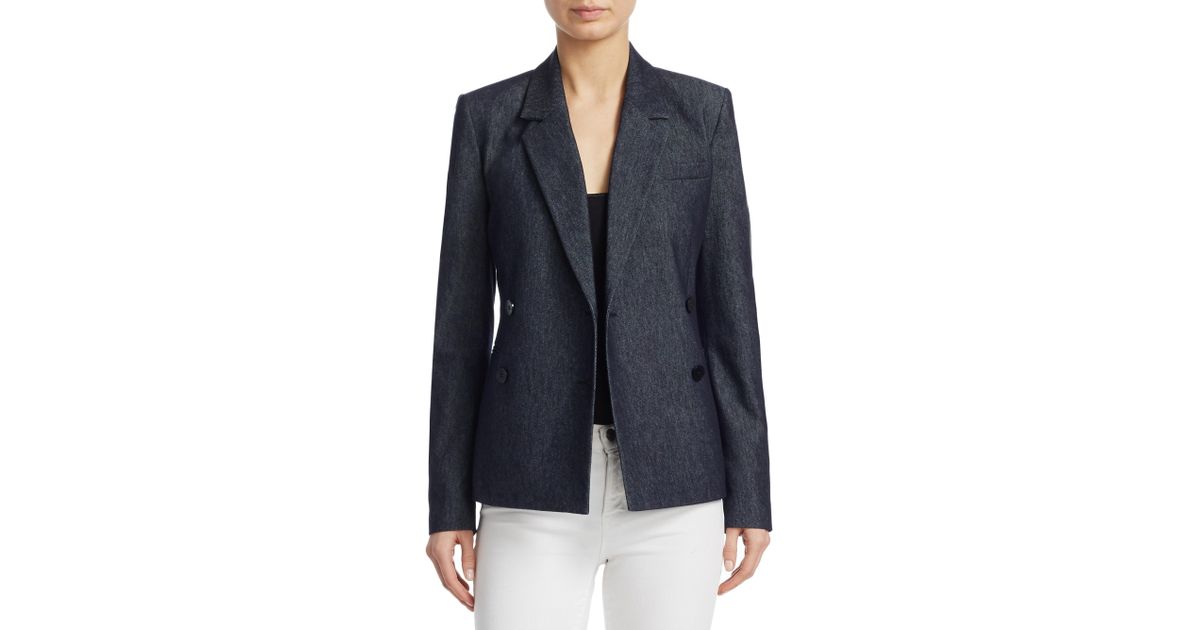 theory denim blazer