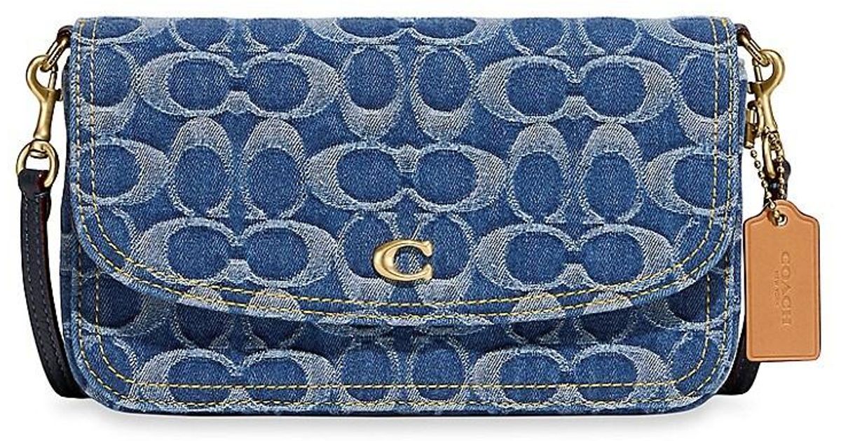 COACH Hayden Signature Denim Crossbody Bag in Blue Lyst