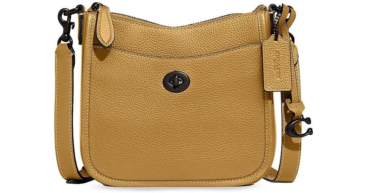 COACH Chaise Leather Crossbody Bag in Natural Lyst