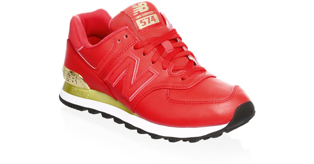 red leather new balance