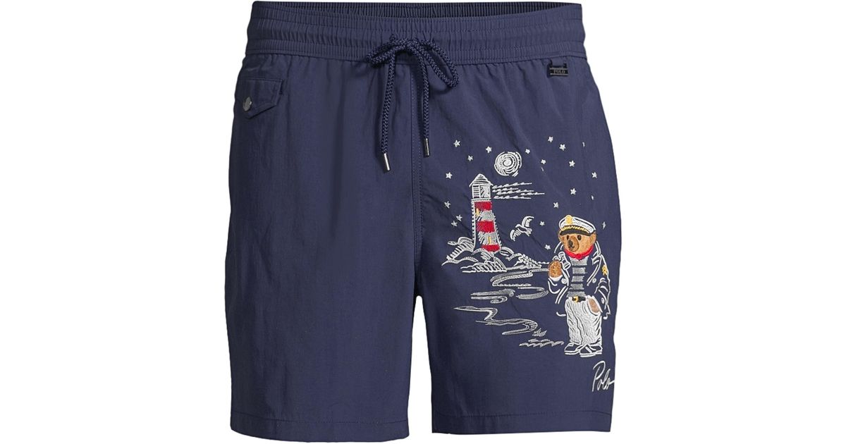 polo bear swim trunks