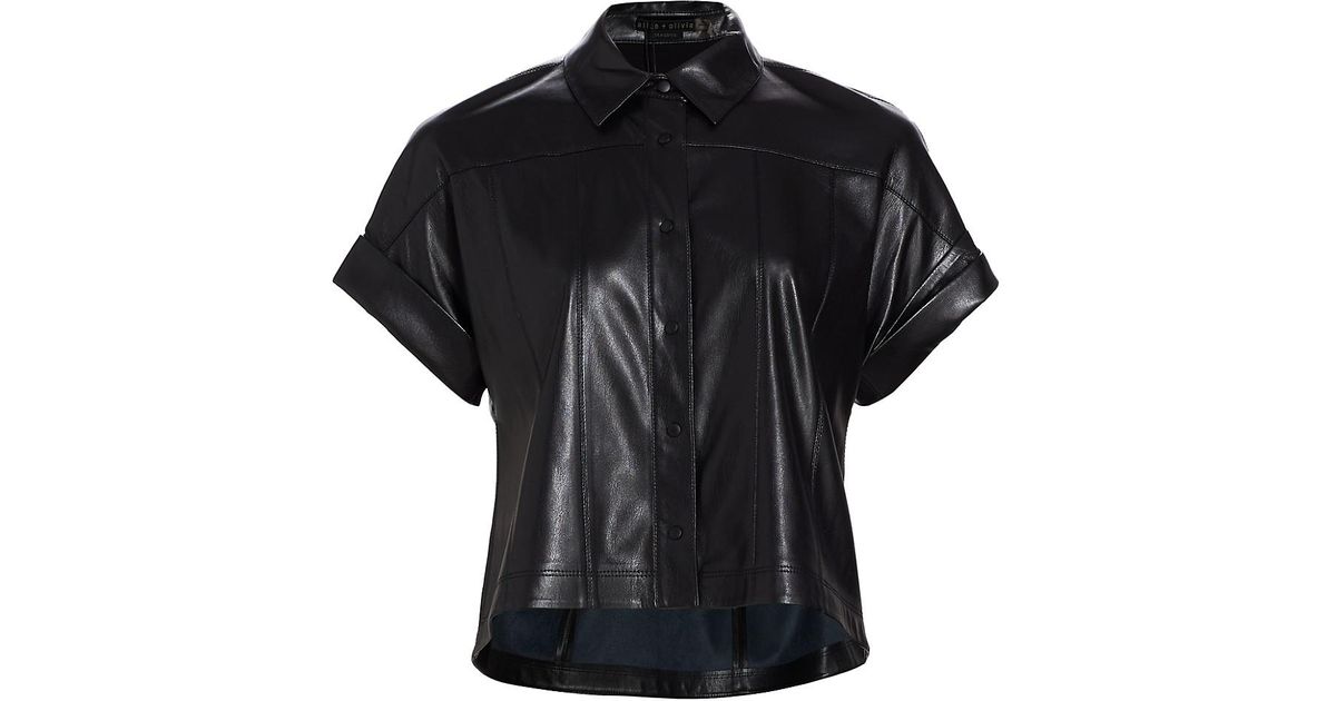 alice and olivia edyth shirt