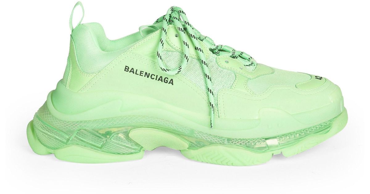 Balenciaga Triple S Sneakers in Neon Green (Green) for Men - Lyst