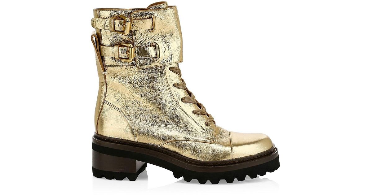 chloe combat boots