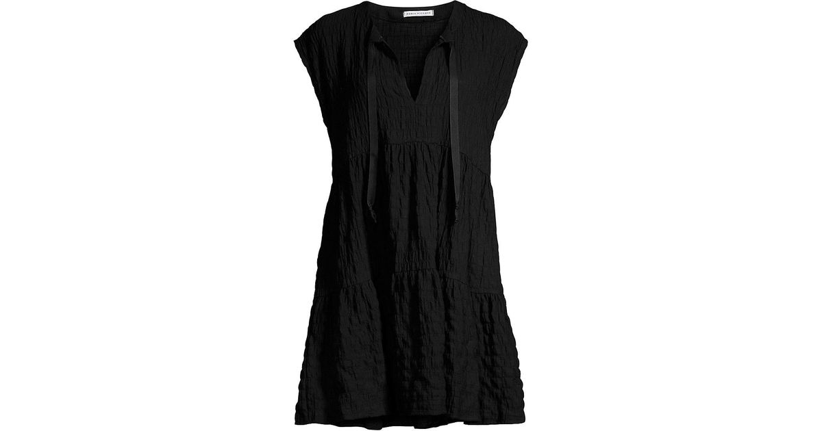 Robin Piccone Fiona Tiered Dress in Black | Lyst