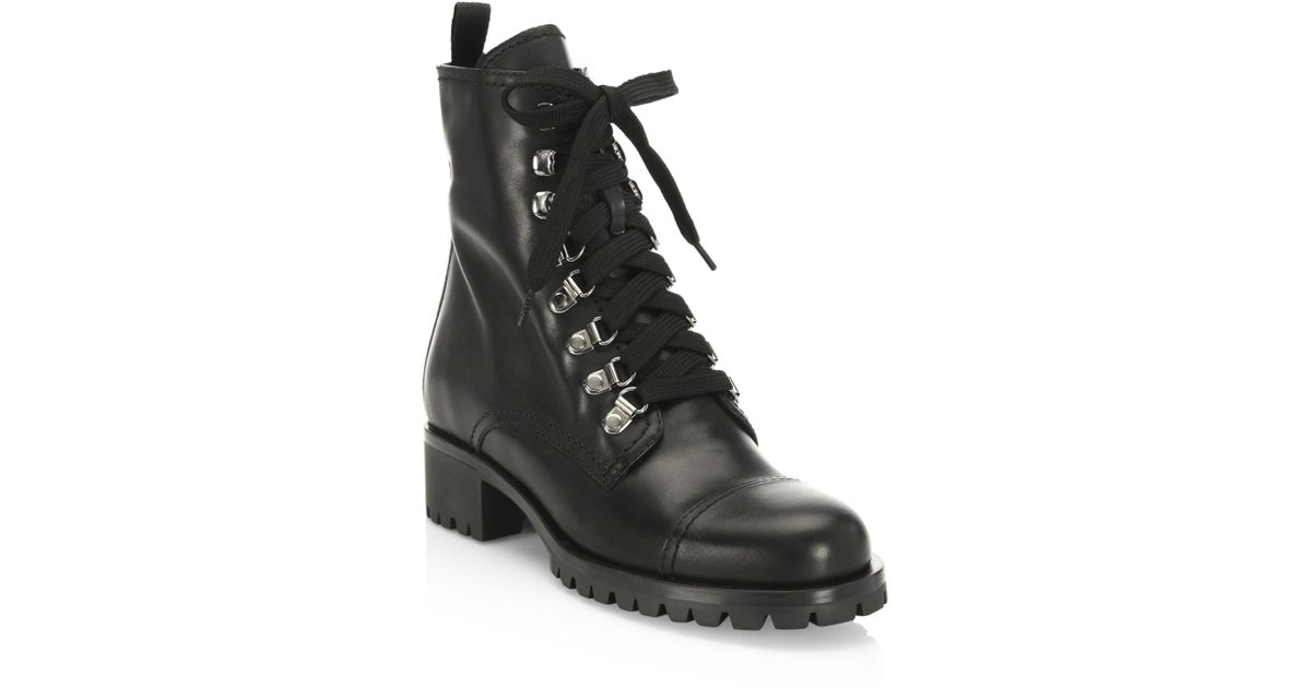 soft leather combat boots