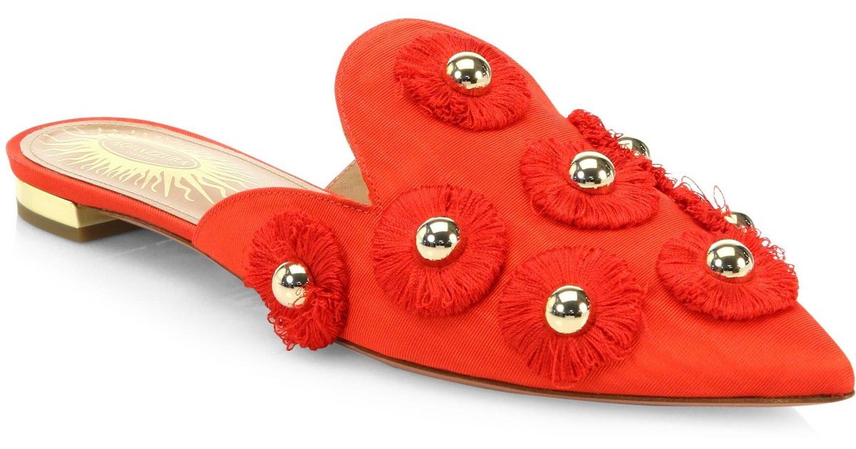 aquazzura sunflower flats