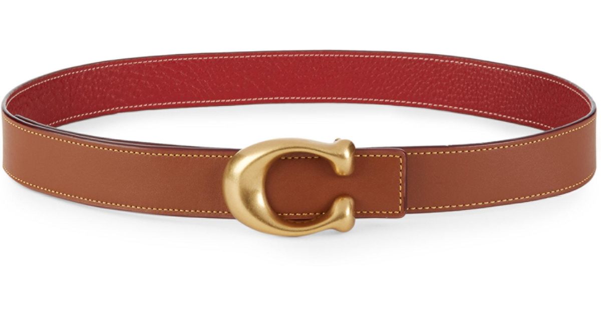 coach logo belt