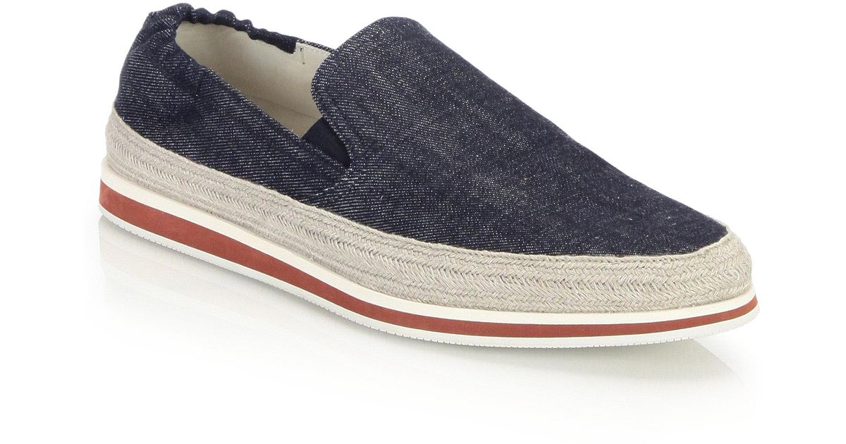 prada denim espadrilles