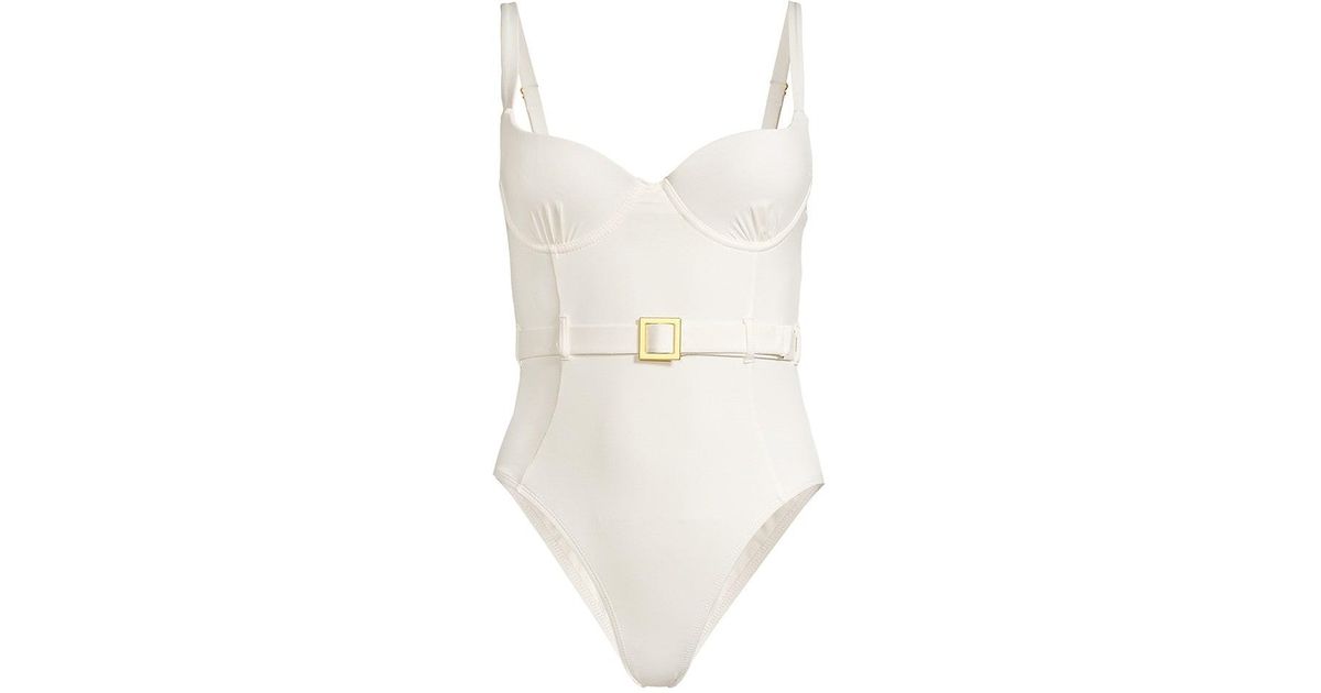 WeWoreWhat Synthetic Danielle One-piece Swimsuit in White | Lyst
