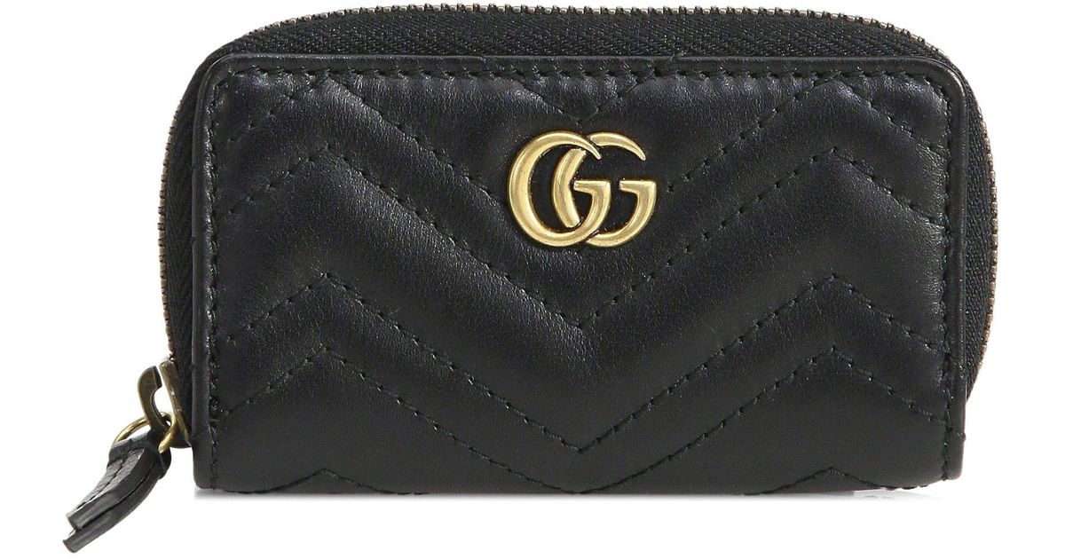 gg marmont leather key case
