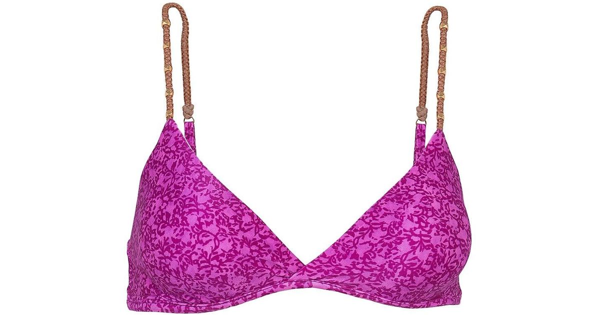 ViX Gya Lotus Kendra Bikini Top in Purple | Lyst