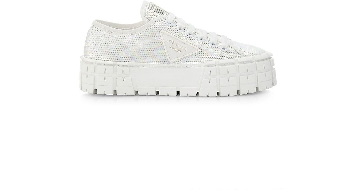 prada lug sole platform sneakers