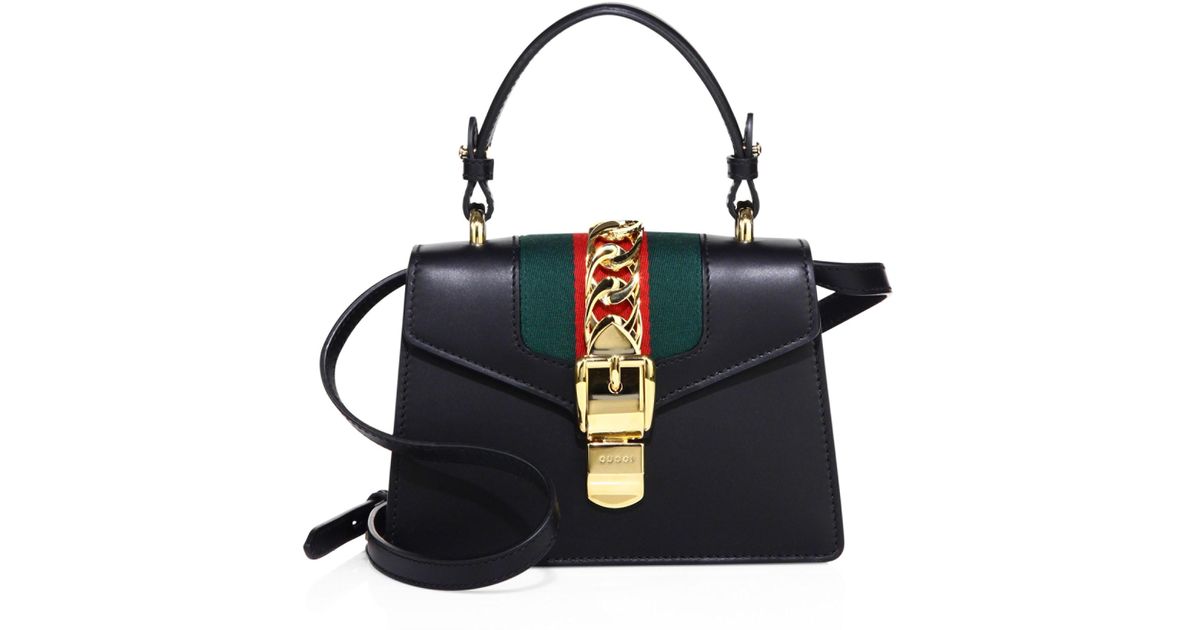 mini sylvie leather shoulder bag