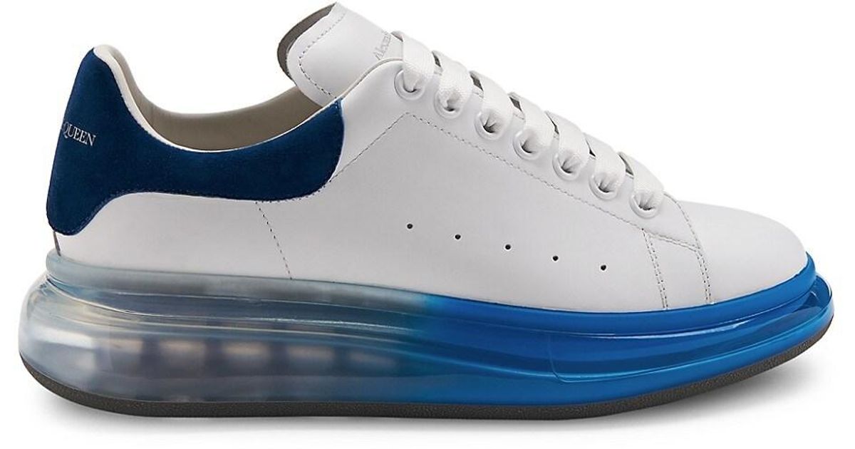 Alexander McQueen Gel Sole Platform Sneakers in Blue for Men | Lyst
