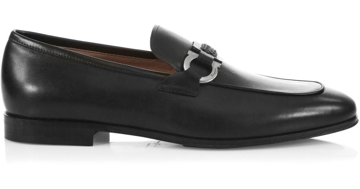 asten gancini bit leather loafers