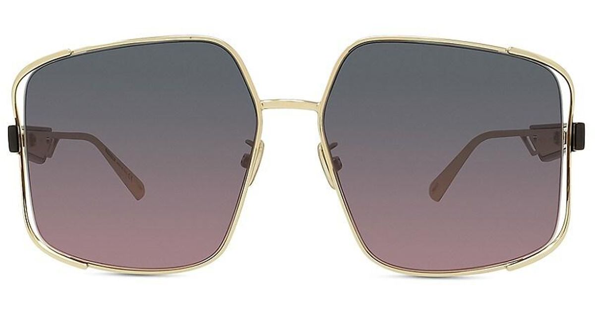 Dior Archi 61mm Square Sunglasses in Blue Lyst
