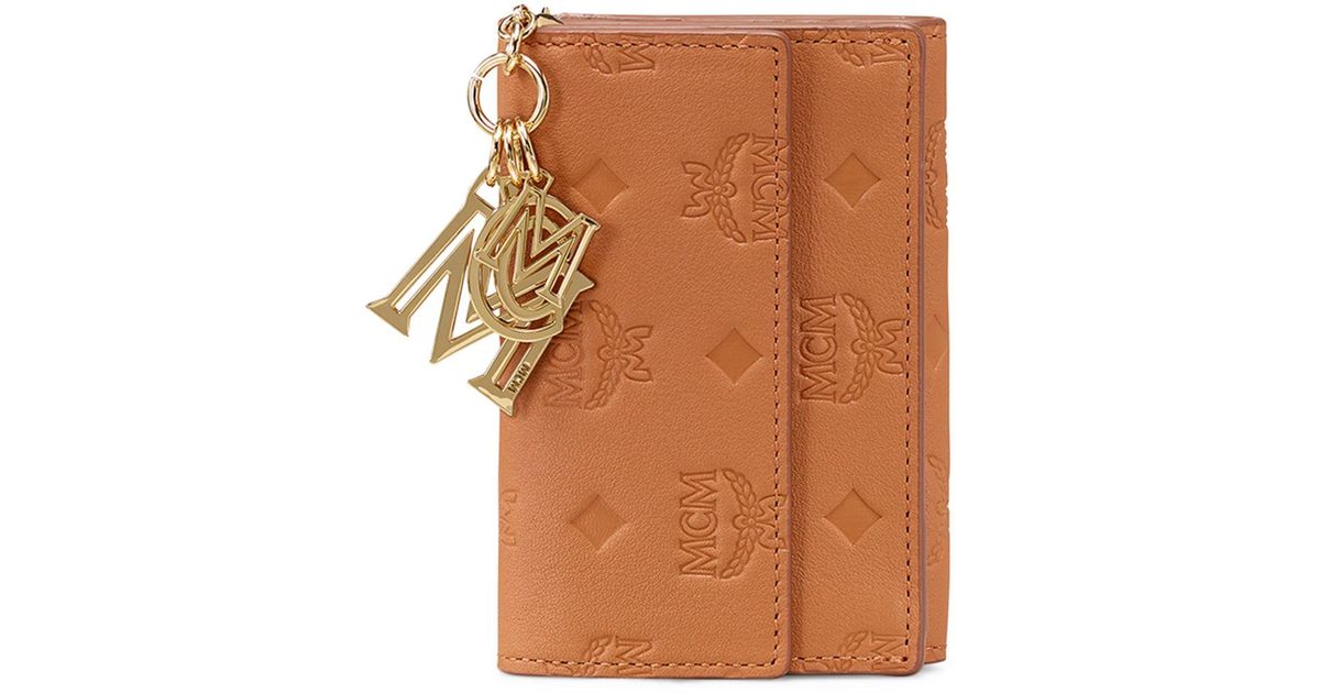 klara mini trifold wallet in monogram leather