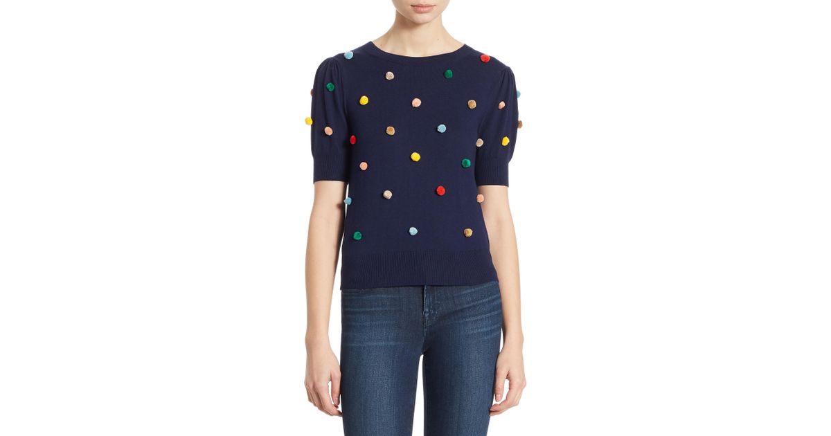 alice and olivia pom pom sweater