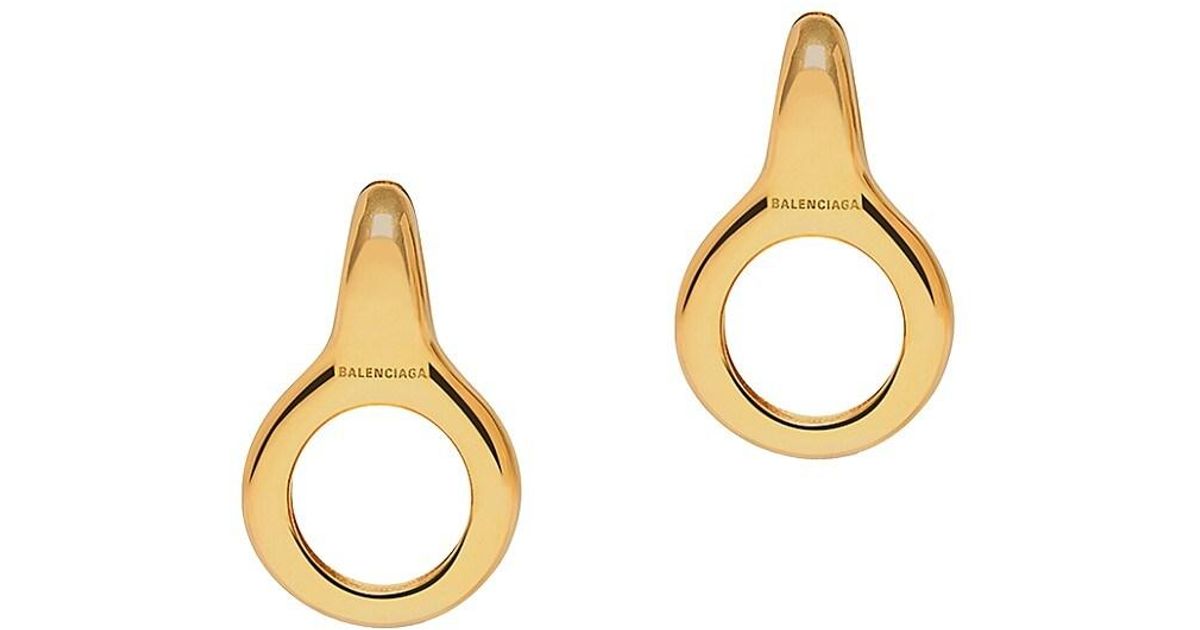 Balenciaga Bold Earrings in Metallic Lyst