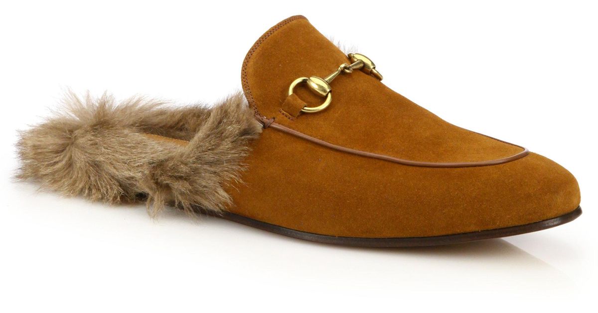 gucci princetown brown