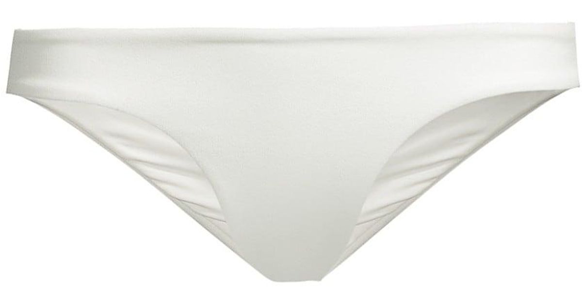 Haight Crepe Bikini Bottom in White | Lyst
