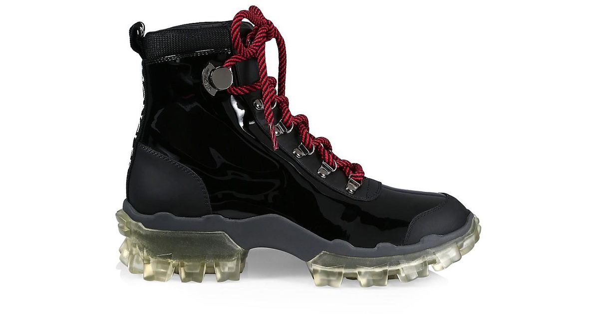 moncler patent boots
