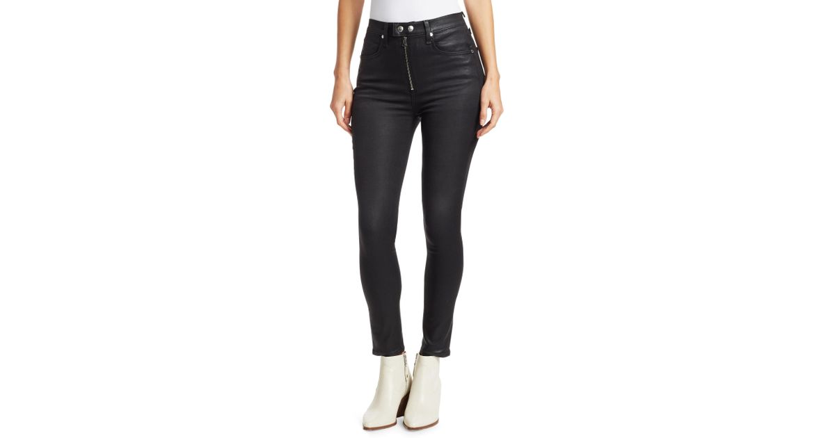 rag and bone baxter coated jeans