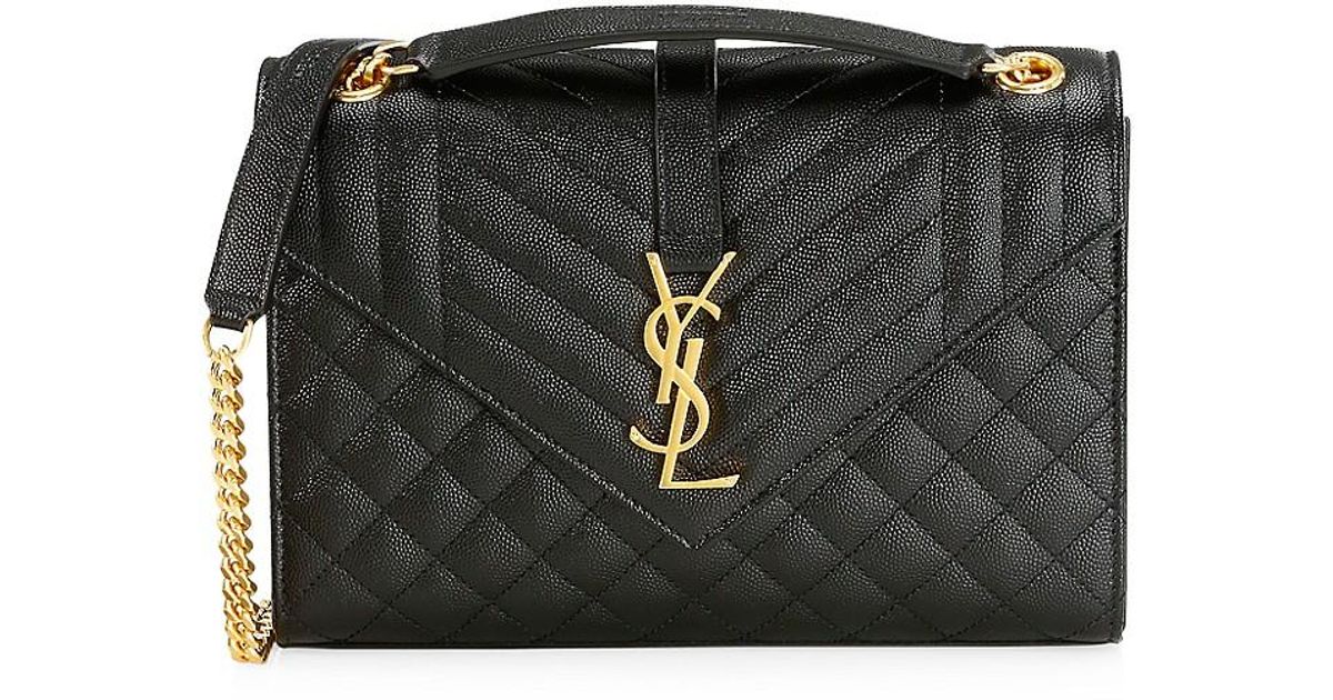 medium envelope monogram matelassé leather shoulder bag