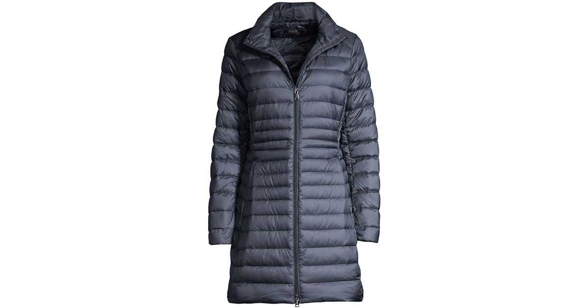 ralph lauren longline puffer jacket