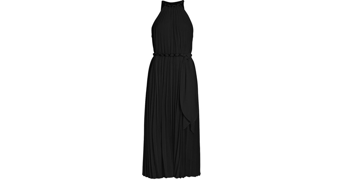 Zimmermann Sunray Pleated Maxi Dress in Black | Lyst