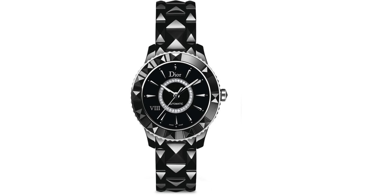 dior black ceramic watch