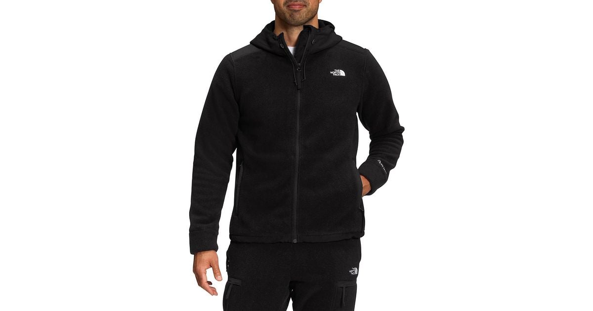 The North Face Alpine Polartec 200 Zip-up Hooded Jacket in Black for Men |  Lyst