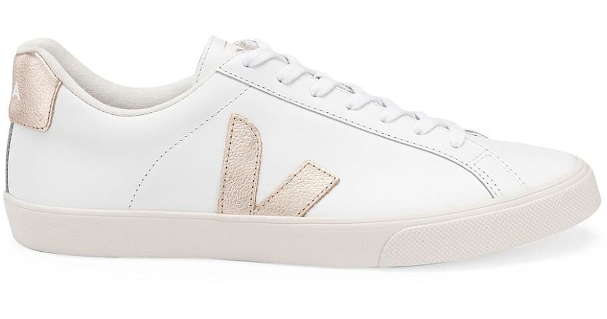 Veja Cotton Esplar Metallic Logo Patch Low-top Sneakers in ...