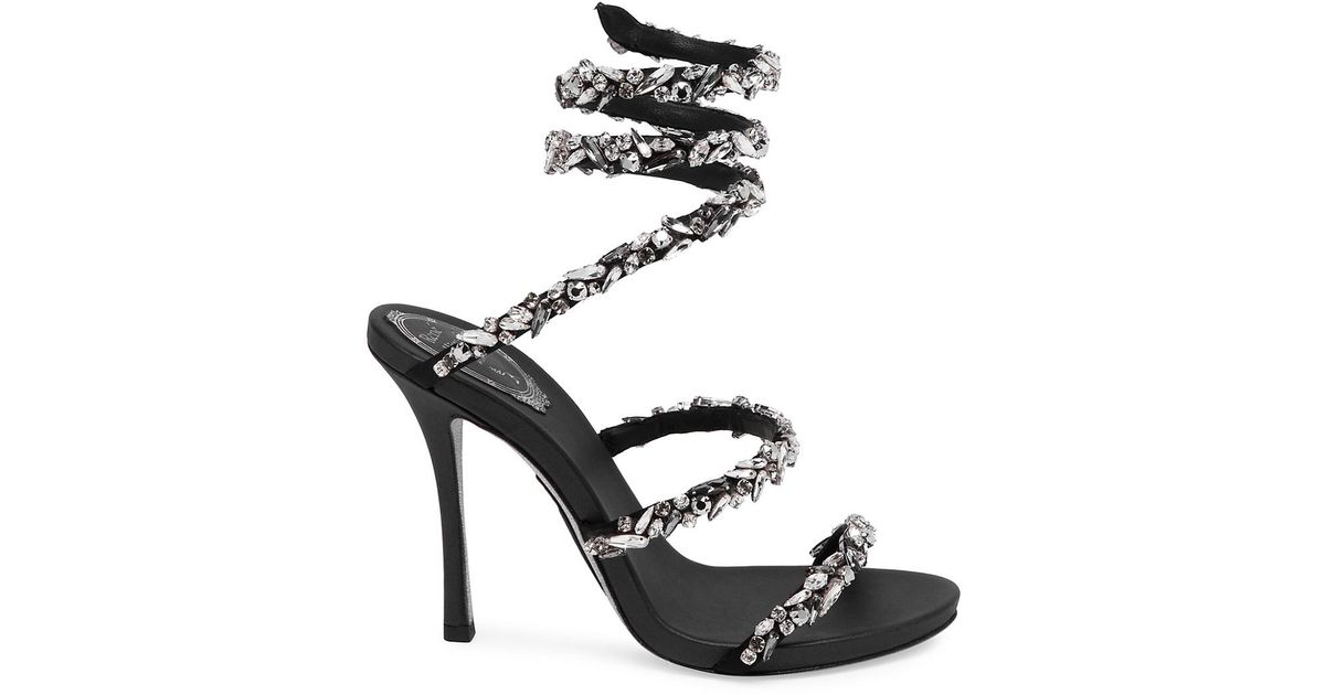 rene caovilla cleo black