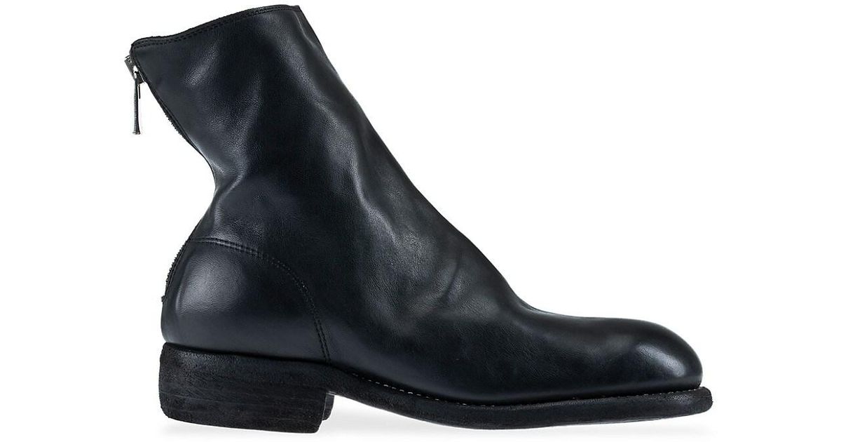 Guidi Leather Back Zip Boots in Blue for Men Lyst