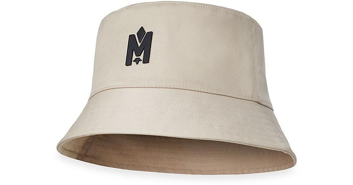 Mackage Cotton Logoadorned Woven Bucket Hat in Beige (Natural) for Men