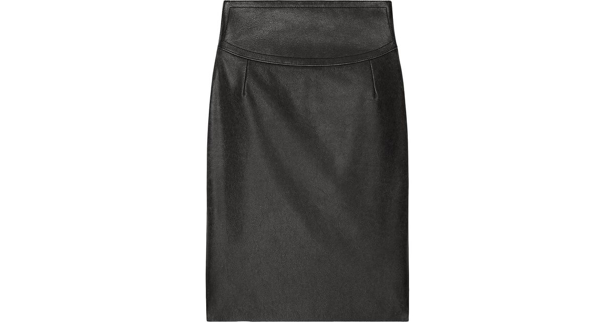 Givenchy Skirt In Leather in Gray | Lyst