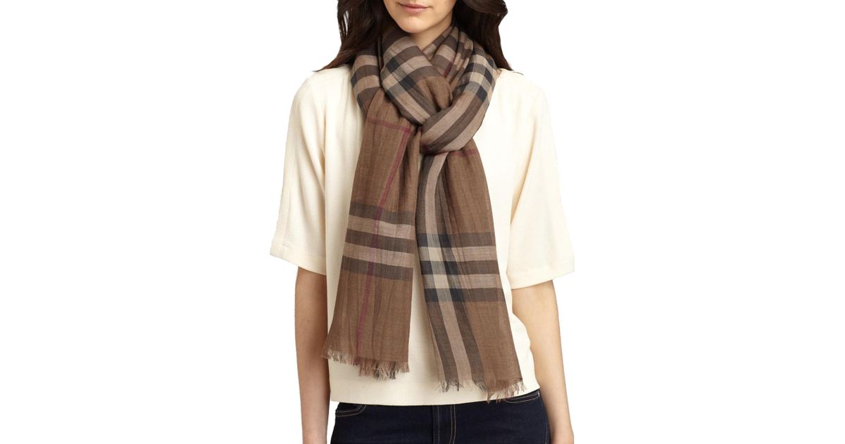 giant check gauze scarf